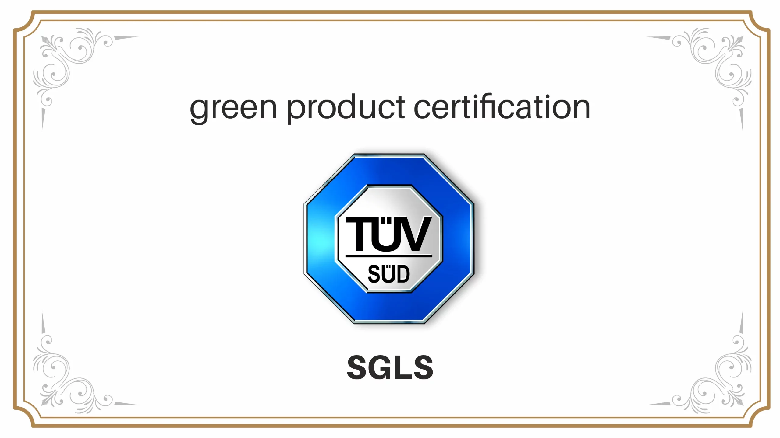 green product cert